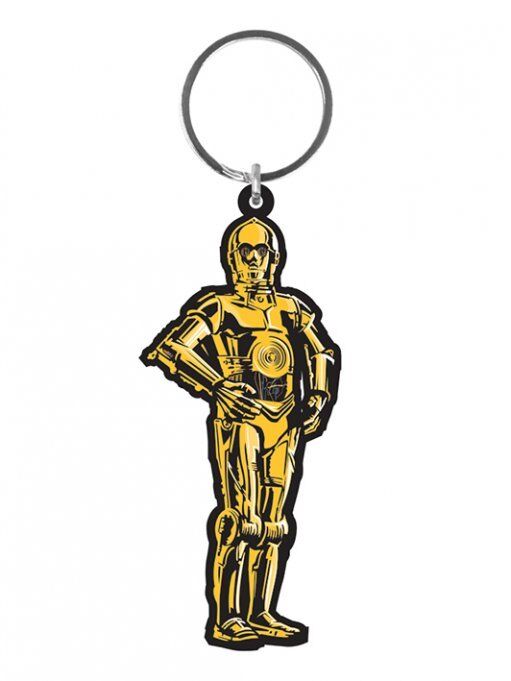 Star Wars C3PO Rubber Keychain