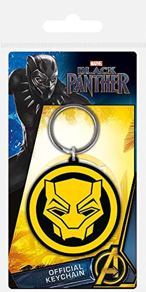 Marvel Black Panther Rubber Keychain