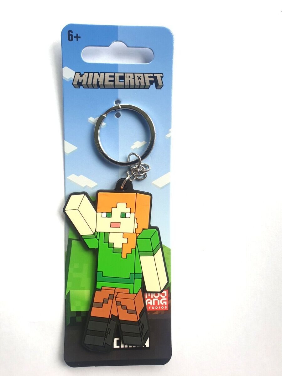 Minecraft Alex Rubber Keychain