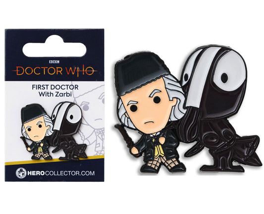 Doctor Who First Doctor with Zorbi Pin Badge