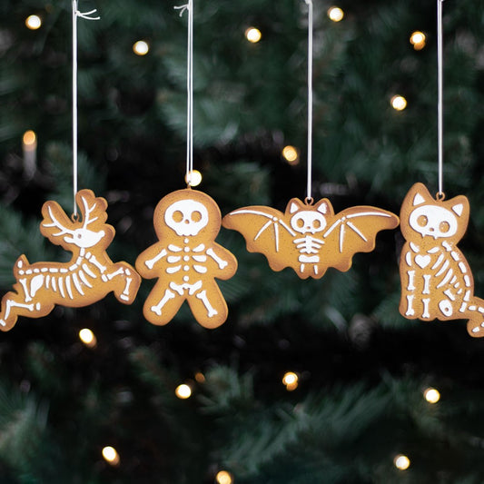 Spooky Gingerbread Ornaments Set