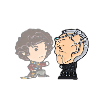 Doctor Who Fourth Doctor and Davros Set Part Two - Davros Pin Badge