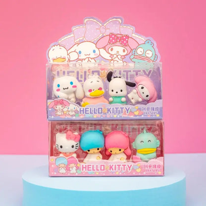 Hello Kitty and Friends Eraser 4-Pack S2