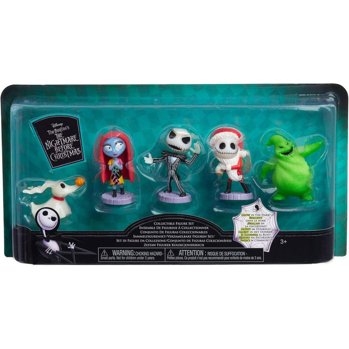 Disney The Nightmare Before Christmas Glow In The Dark Figure Set