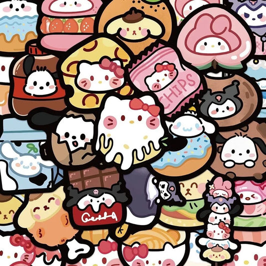 Sanrio Characters Food Waterproof Sticker