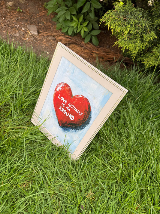 Love is All Around Framed A4 Print