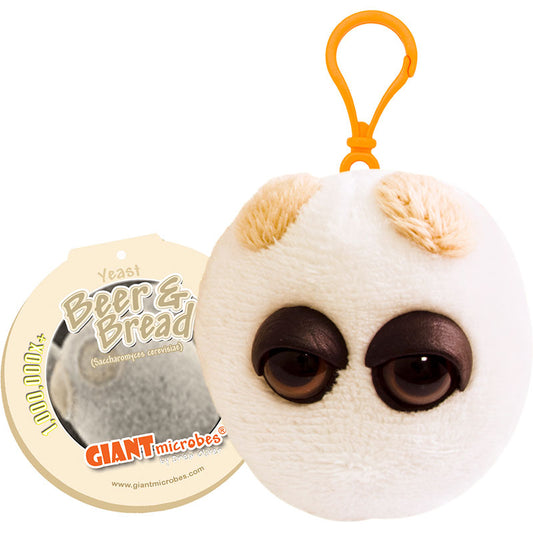 Beer & Bread Giant Microbes Plush Keychain