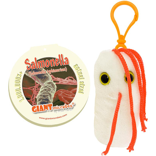 Salmonella Giant Microbes Plush Keychain