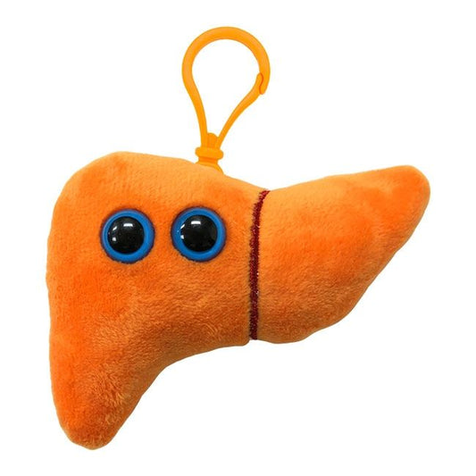 Liver Giant Microbes Plush Keychain