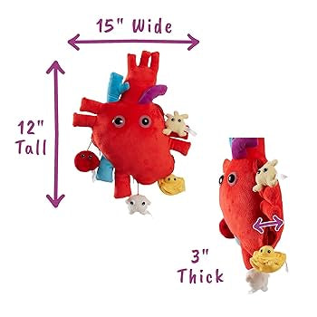 Heart Deluxe XL with Mini Microbes Giant Microbes Plush