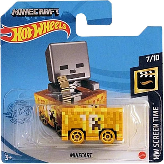 Minecraft Golden Minecart Hot Wheels