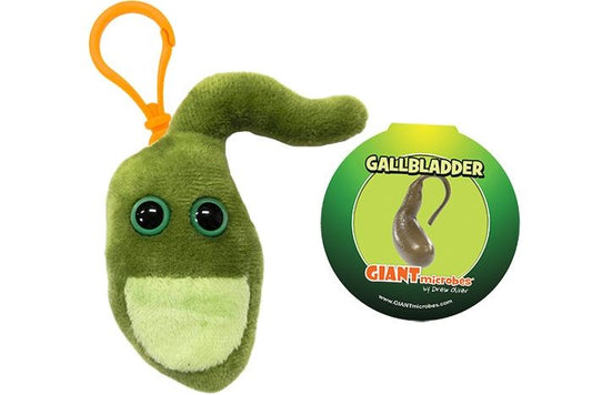 Gallbladder Giant Microbes Plush Keychain