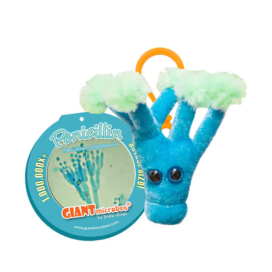 Penicillin Giant Microbes Plush Keychain