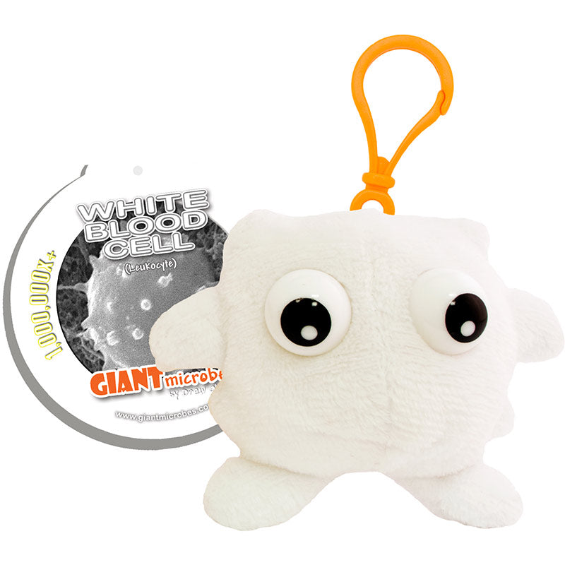 White Blood Cell (Leukocyte) Giant Microbes Plush Keychain
