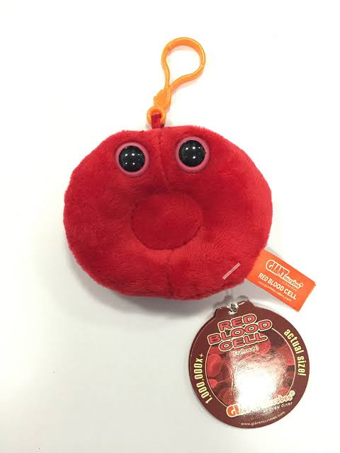 Red Blood Cell (Erythrocyte) Giant Microbes Plush Keychain