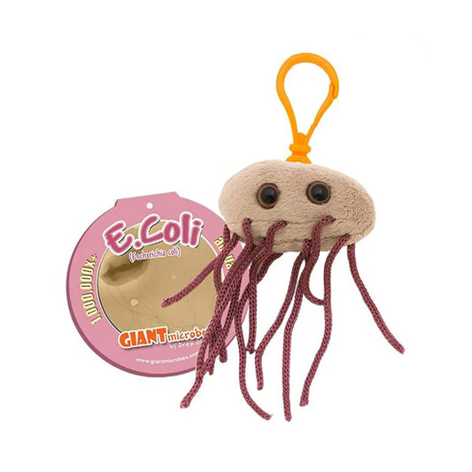 E.Coli (Escherichia coli) Giant Microbes Plush Keychain