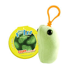 The Flu (Orthomyxovirus) Giant Microbes Plush Keychain