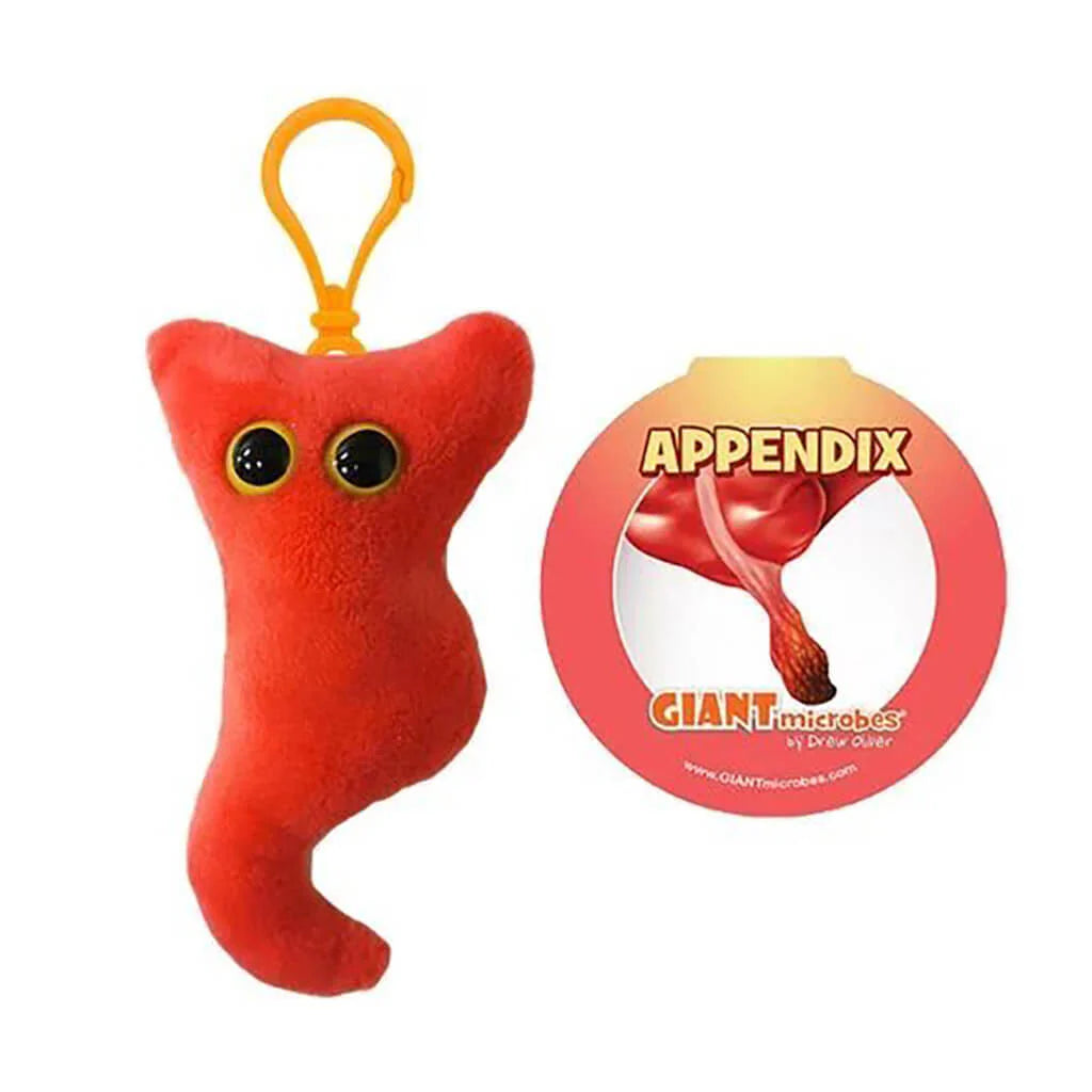 Appendix Giant Microbes Plush Keychain