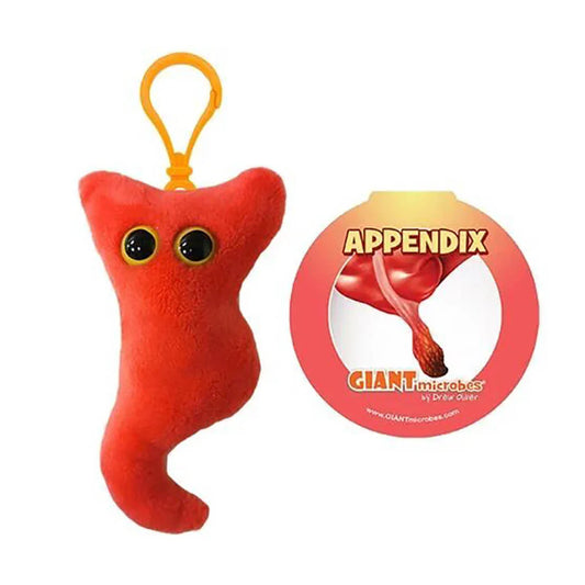 Appendix Giant Microbes Plush Keychain