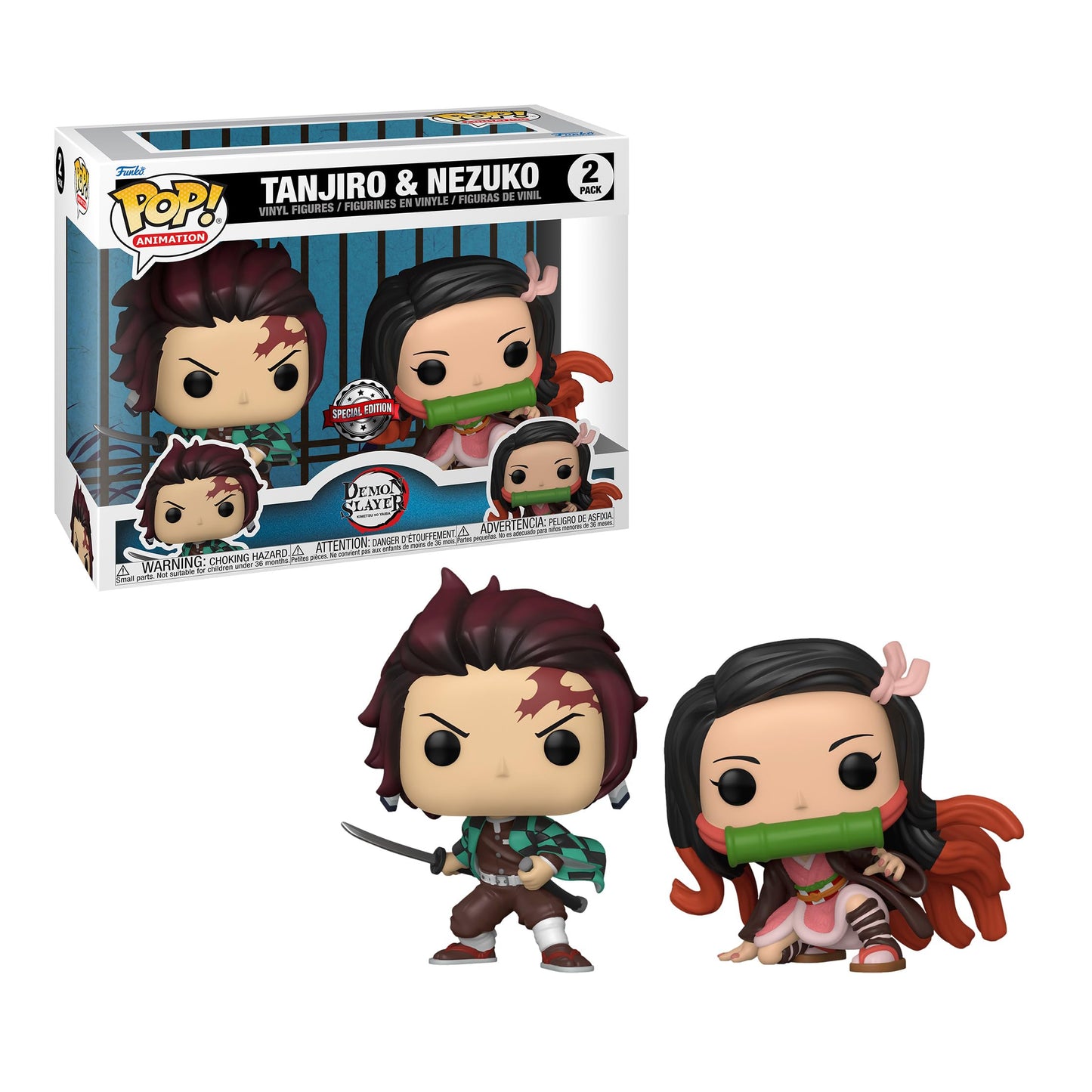 Demon Slayer Tanjiro & Nezuko Funko Pop! Vinyl Figure 2-Pack