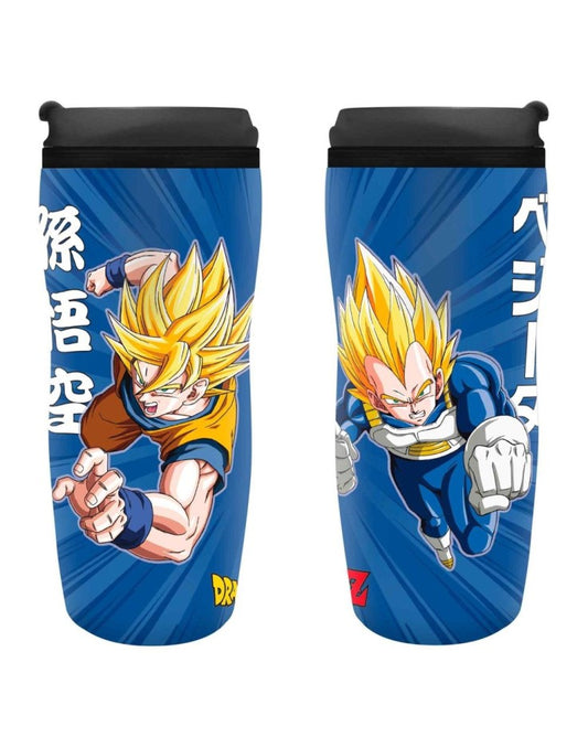 Dragonball Z Super Saiyan Goku & Vegeta Travel Mug