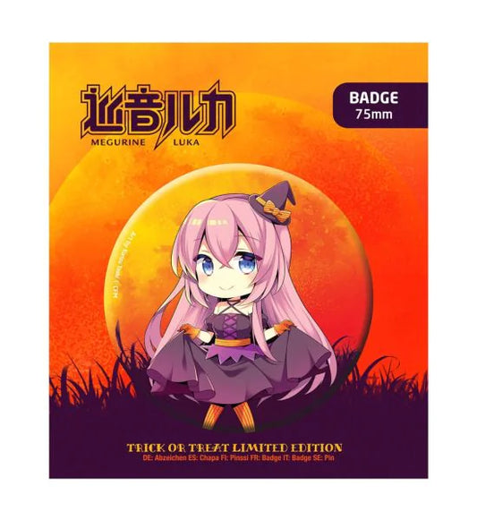 Hatsune Miku Megurine Luka Halloween Limited Edition 75mm Badge