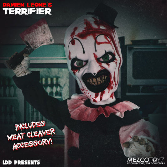 The Terrifier Art the Clown Blood-splattered Living Dead Doll