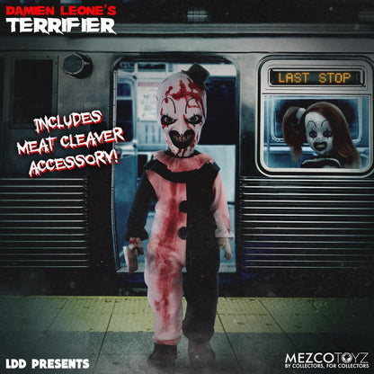 The Terrifier Art the Clown Blood-splattered Living Dead Doll