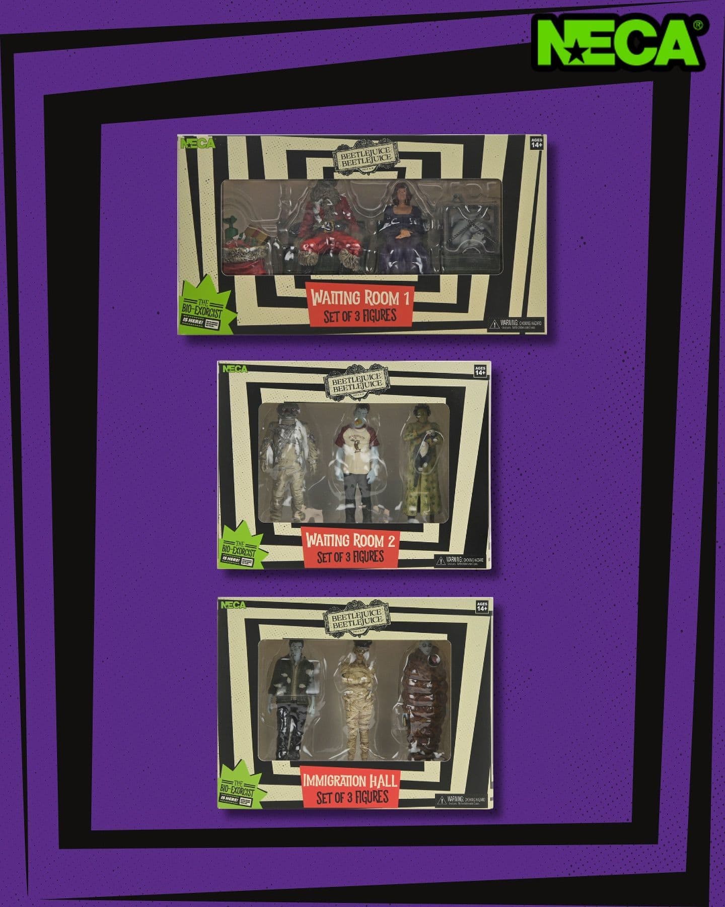 Beetlejuice Waiting Room 4” Figure Set 2
