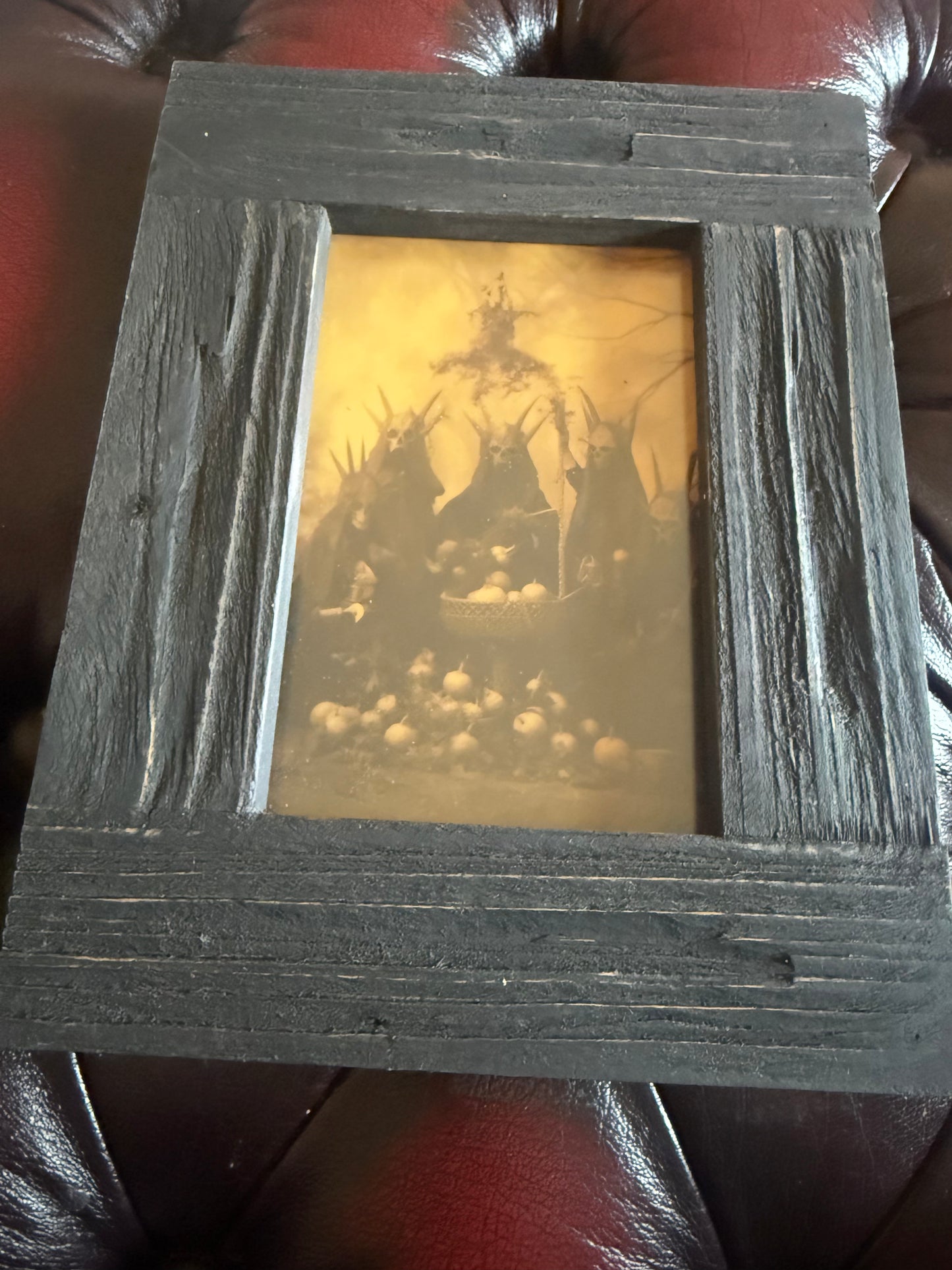 The Cult A6 Print in Rustic Wooden Frame