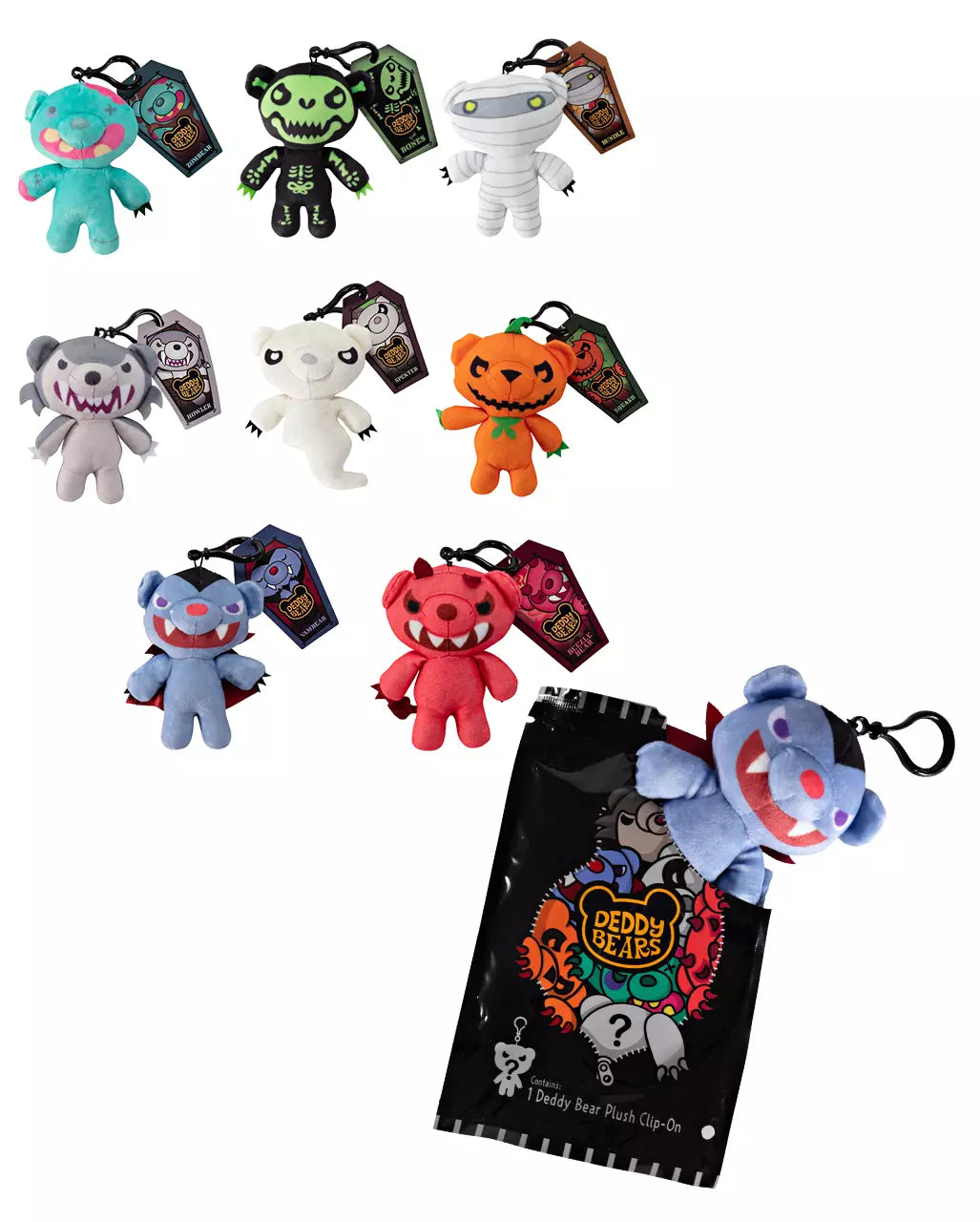 Deddy Bears Blind Bag Plush Bag Clip