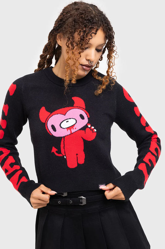 Gloomy Bear Naughty Grizzly Knit Sweater by Killstar