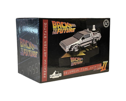 Back to the Future Part II DeLorean Time Machine Premium Motion Statue