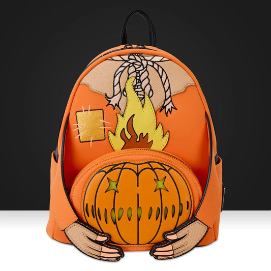 Trick ‘r Treat Flaming Head Mini Backpack by Loungefly
