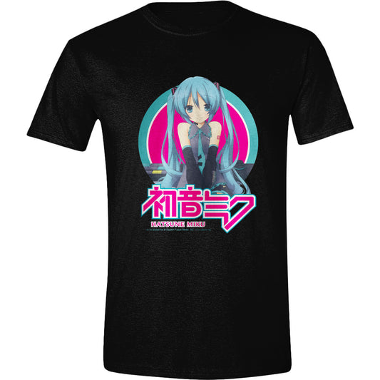 Hatsune Miku DJ Track Black T-Shirt