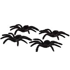 Flocked Spooky Spiders