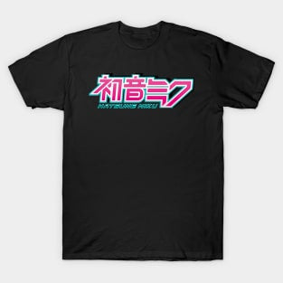 Hatsune Miku Classic Logo Black T-Shirt