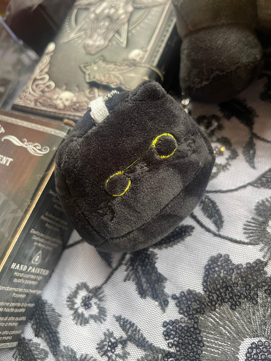 Black Cat Mini Plush Ballchain