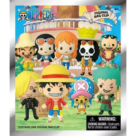 One Piece 3D PVC Bag Clips Series 1