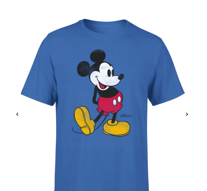 Mickey Mouse Classic Kick T-Shirt (Blue)