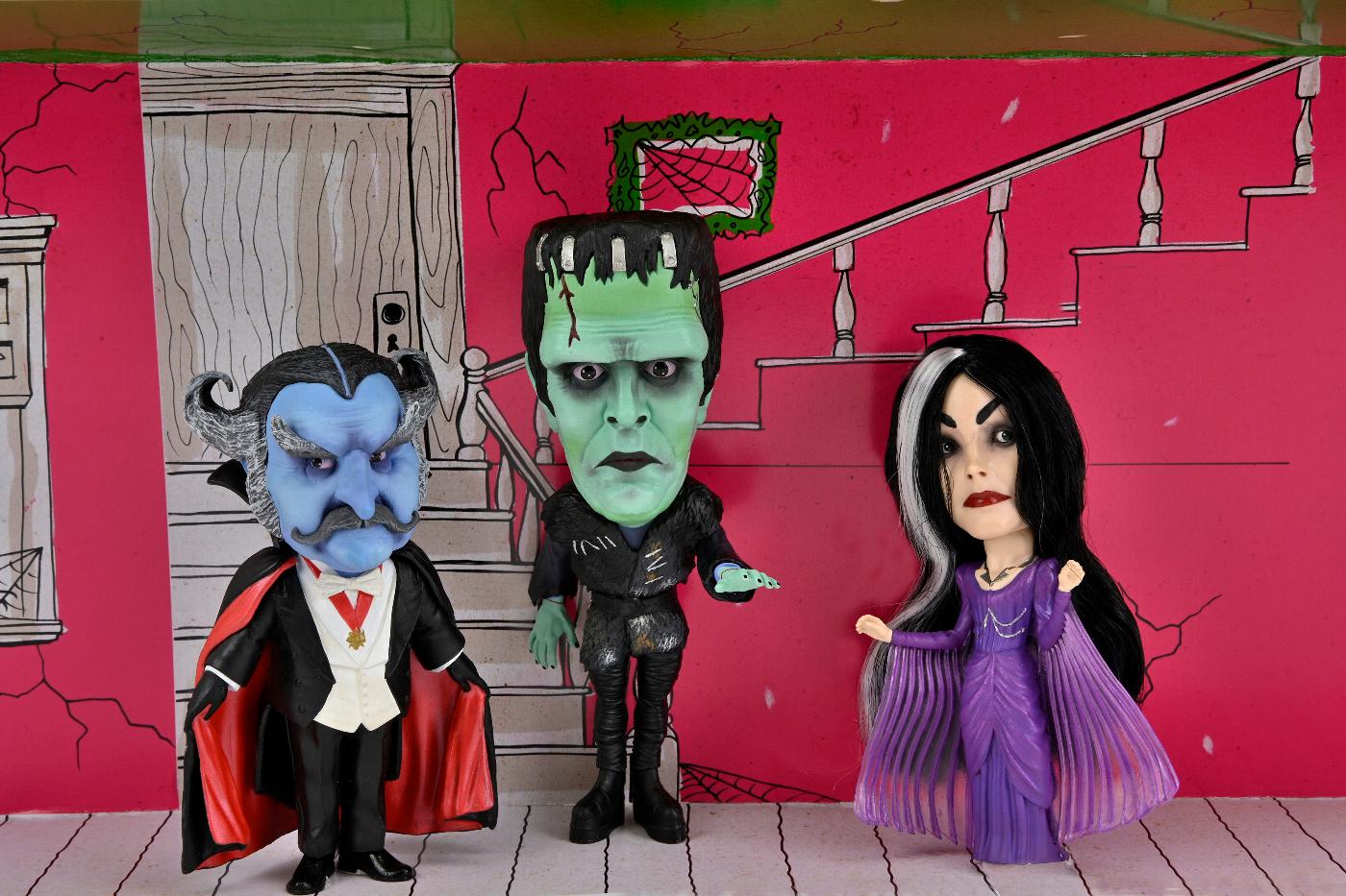 The Munsters Retro Bighead Figure Set