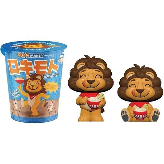 Rokimoto Cup Of Fun Yuki The Lion With Sushi Collectible Figurine