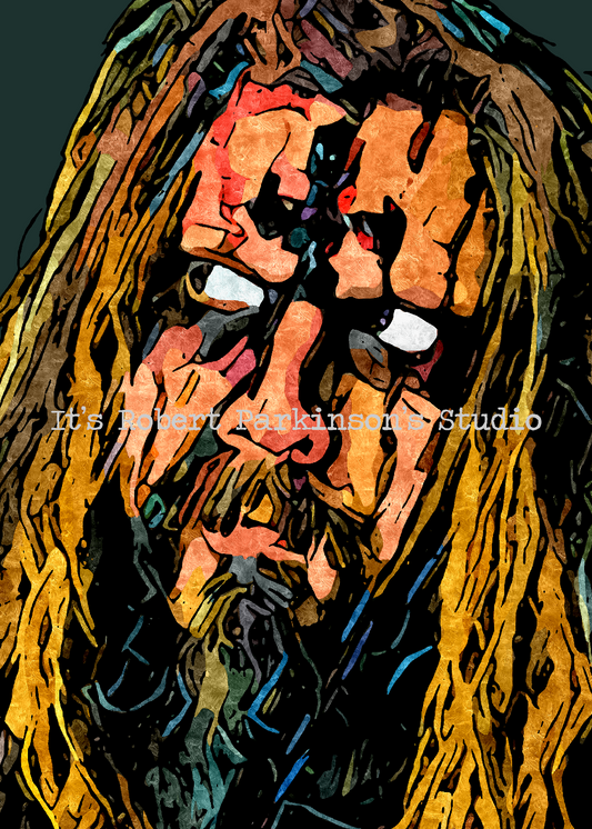 Rob Zombie A4 Art Print