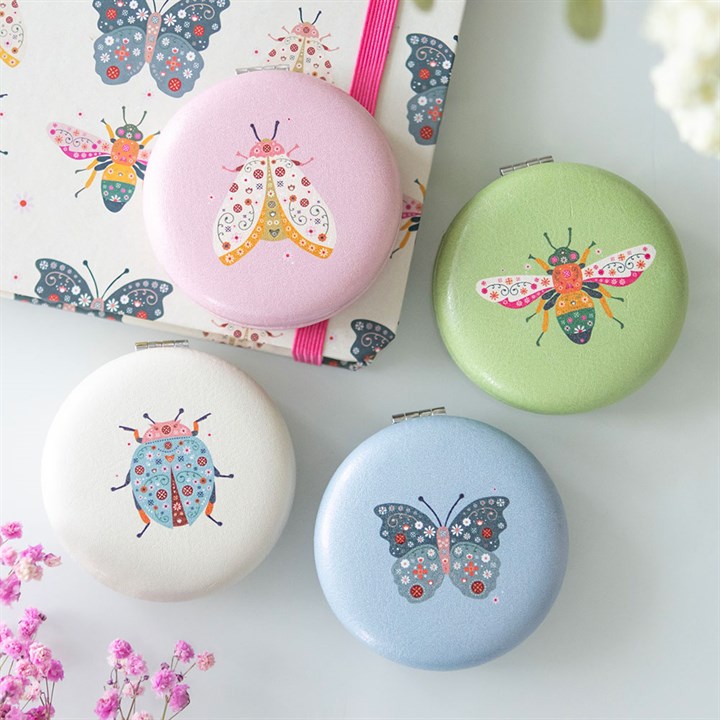 Floral Bug Compact Mirrors