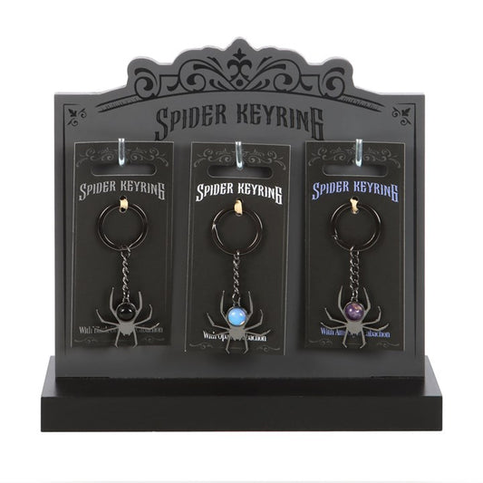 Crystal Spider Keyring