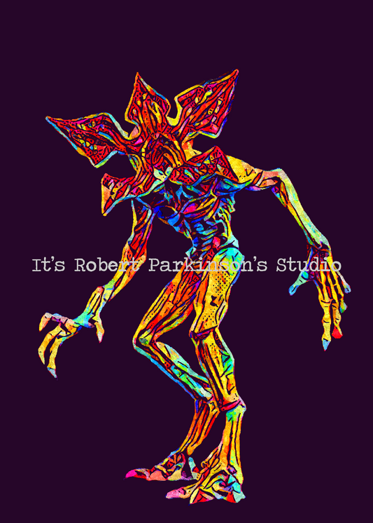 Stranger Things Demogorgon A4 Art Print