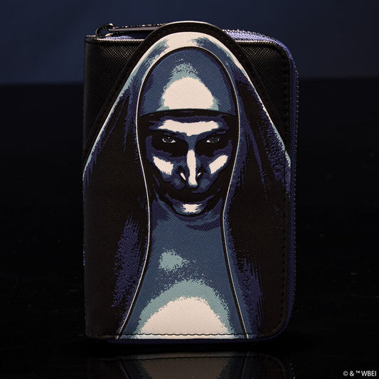 The Nun Cosplay Glow Zip Around Wallet by Loungefly