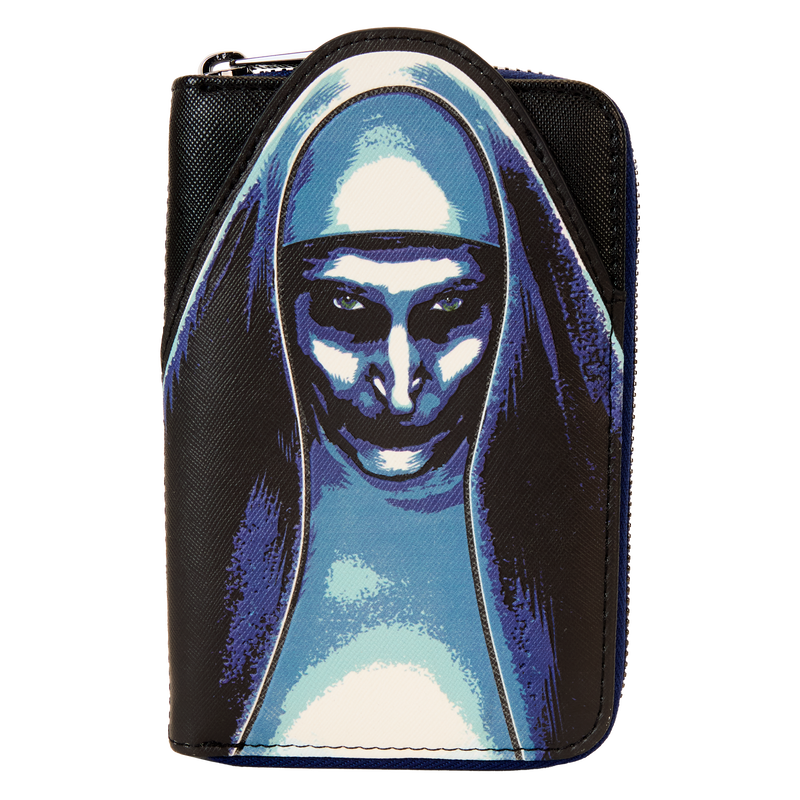 The Nun Cosplay Glow Zip Around Wallet by Loungefly