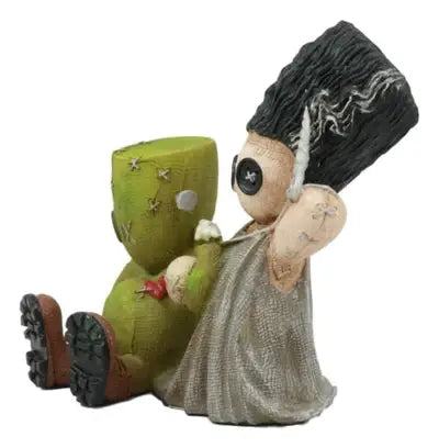 Mad Stitch Love Frankenstein and Bride Resin Statue by Pinheads