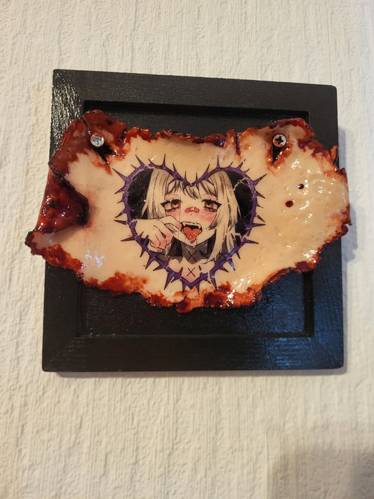 Spikey Anime Girl Tattoo Removal Frame